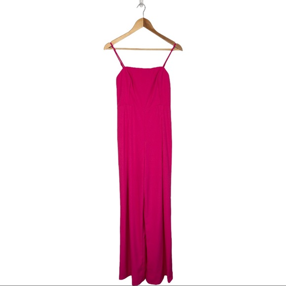 Endless Rose Pink Wide Leg Jumpsuit - Picture 3 of 9